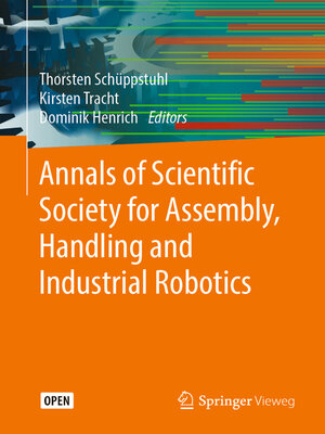 cover image of Annals of Scientific Society for Assembly, Handling and Industrial Robotics